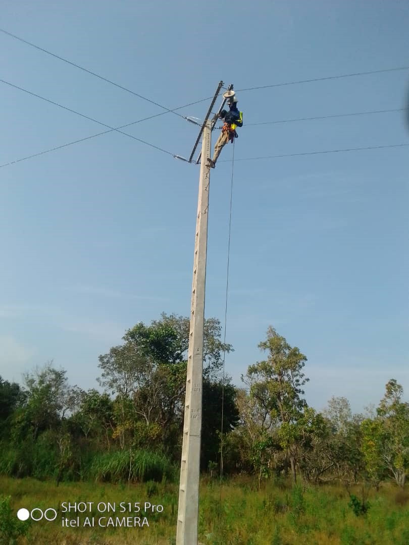 Installation de poteaux - Vue 3