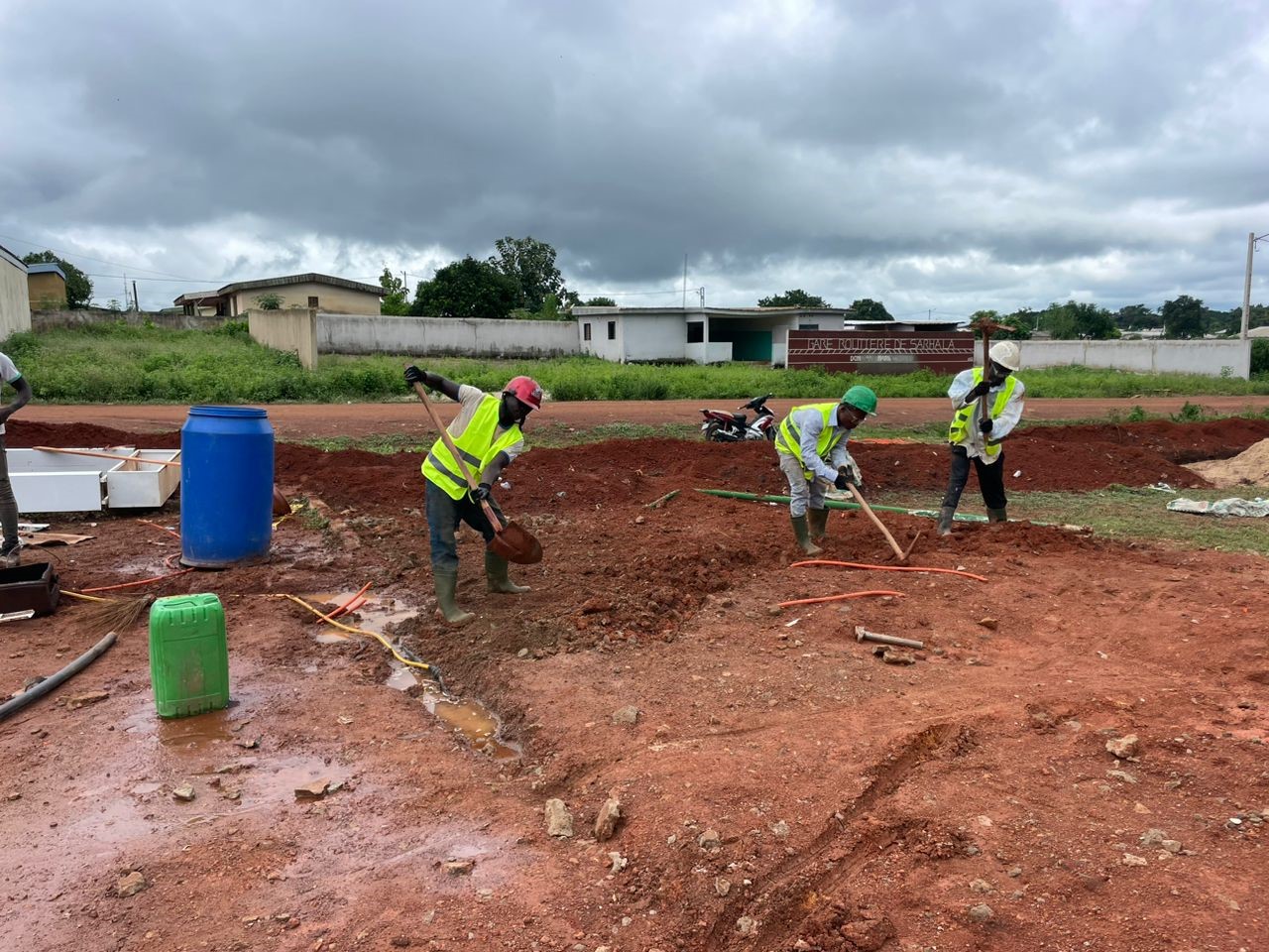 Construction station-service - Vue 1
